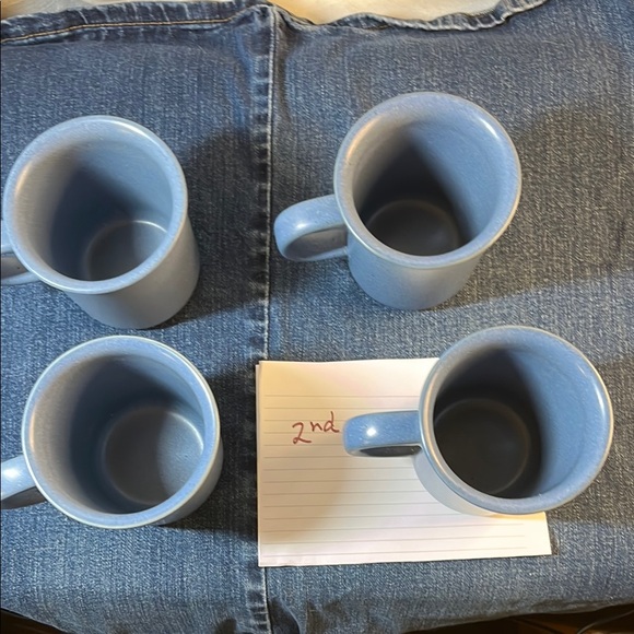 Blue Dansk Mesa Ceramic Mug Set Four - Picture 6 of 10